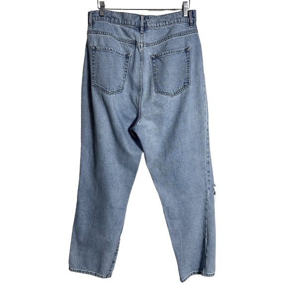 Pacsun Jeans Pants Light Blue Denim Wash Straight Button Closure Distressed 30 - Picture 2 of 5